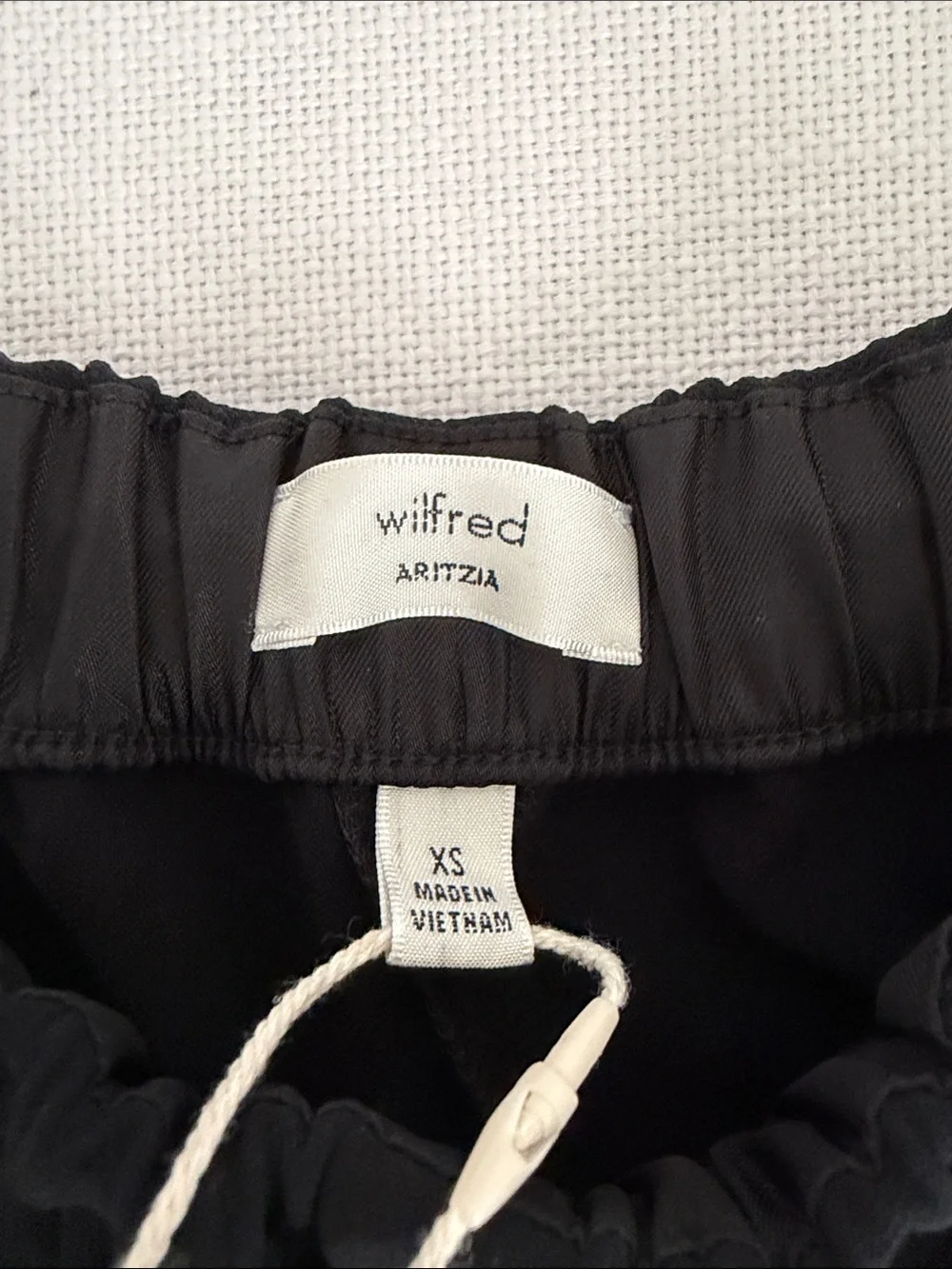 Aritzia Black Athletic Drawstring Shorts
